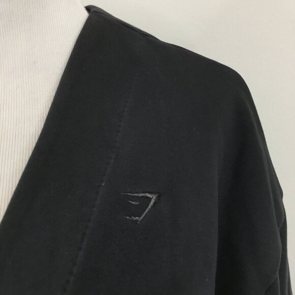 GYMSHARK Whitney Simmons Black Long Sleeve Open Front Cardigan Jacket - Picture 7 of 11